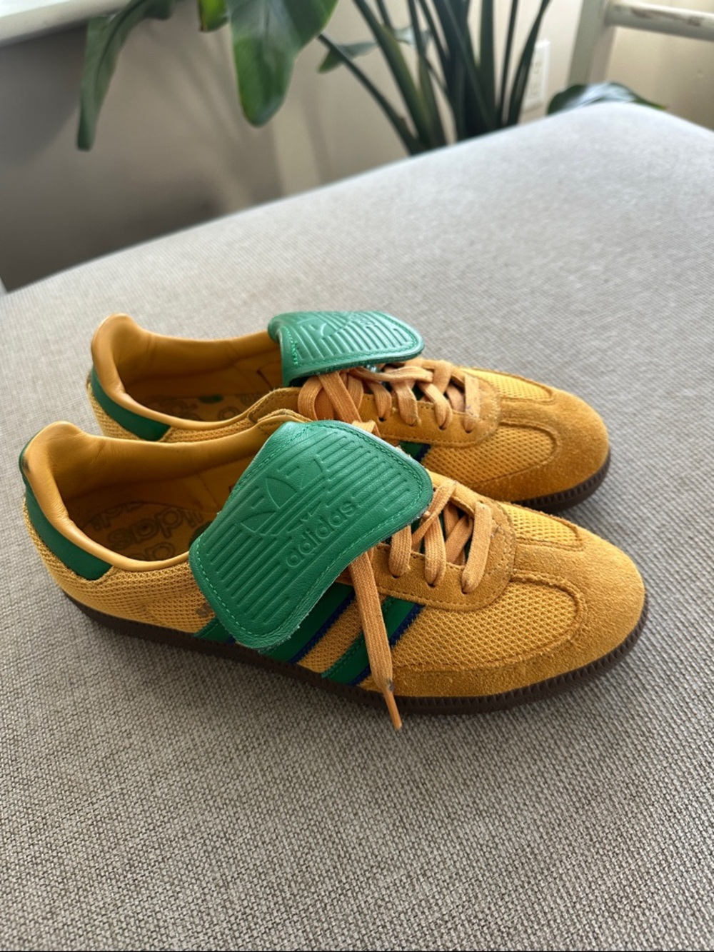 adidas Originals Mens Samba LT Preloved Yellow Green Gum